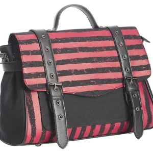 Spooky Night Striped Messenger Bag from Banned Apparel