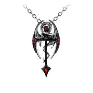Draconkreuz pendant by Alchemy England dragon cross gothic necklace