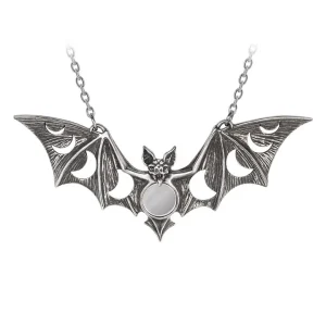 Lunaeca pendant by Alchemy England gothic bat moon necklace
