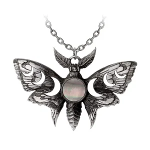 Lunar Moth pendant by Alchemy England gothic moth necklace