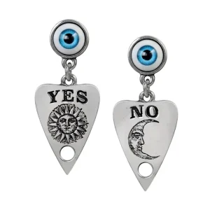 Ouija planchette stud earrings by Alchemy England gothic occult earrings