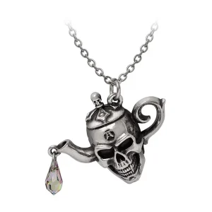 Poison Brew Teapot pendant by Alchemy England gothic skull necklace