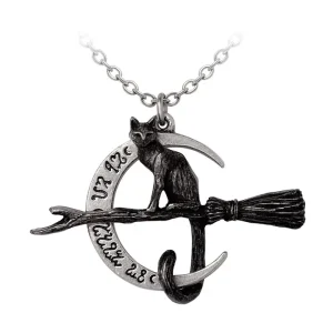Regina Covenorum pendant by Alchemy England black cat witch necklace