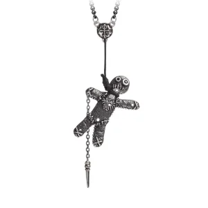 Voodoo doll pendant by Alchemy England gothic curse necklace