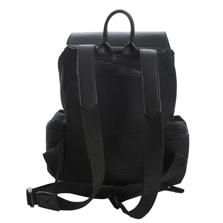 Moloch pentagram backpack black by Banned Alternative with gothic occult design and front flap emblem